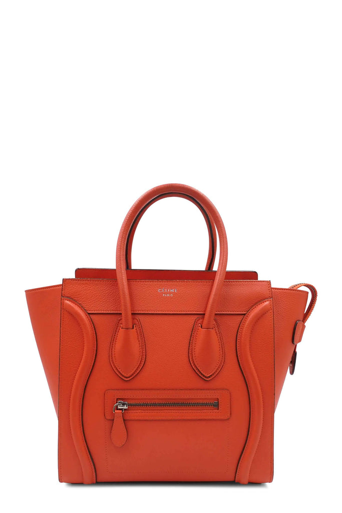Celine Micro Luggage Vermillon - Style Theory Shop