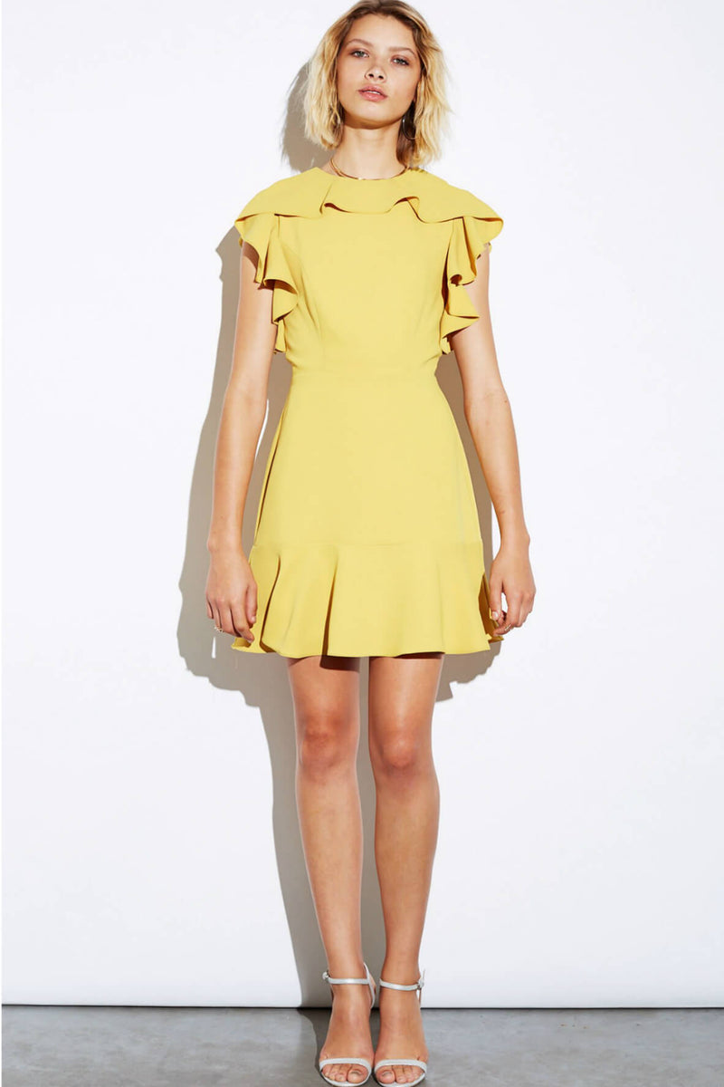 Bcbgeneration ruffle sleeve outlet dress