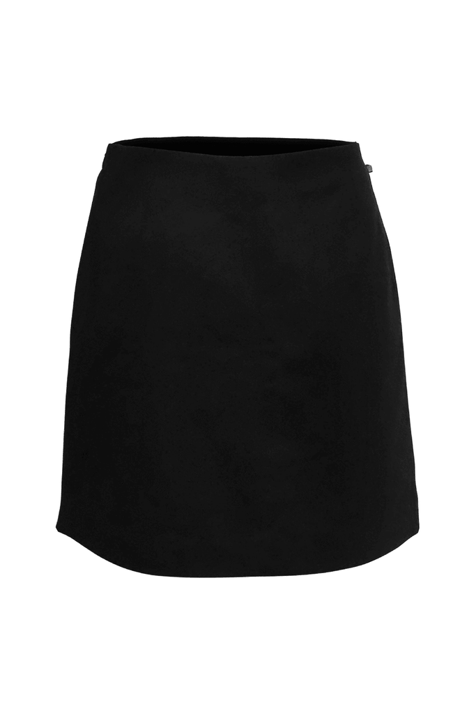 Mini Black Skirt With Slits - Second Edit