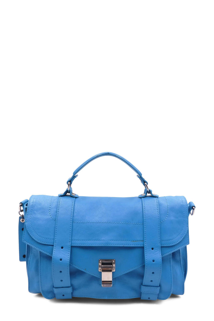 Proenza Schouler Medium PS1 Satchel Turquoise - Style Theory Shop