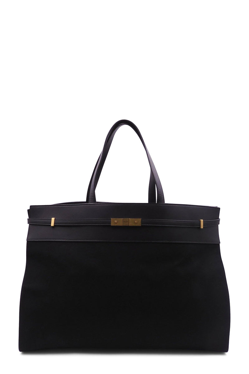 Saint Laurent Manhattan Large Canvas Tote Bag in Black