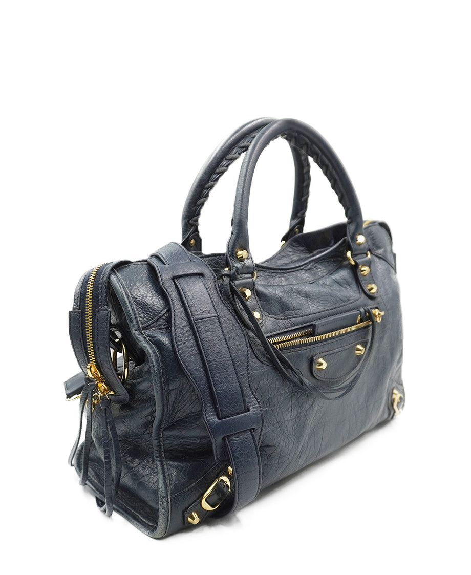 Classic City M Metallic Edge in Navy Second Edit