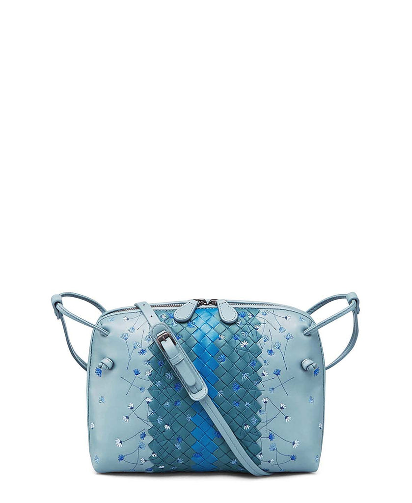 Bottega Veneta Nodini Crossbody Bag Embroidered Intrecciato Nappa Small