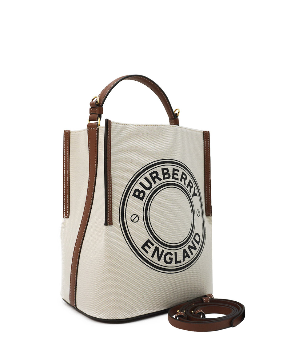 Burberry canvas check online bucket bag