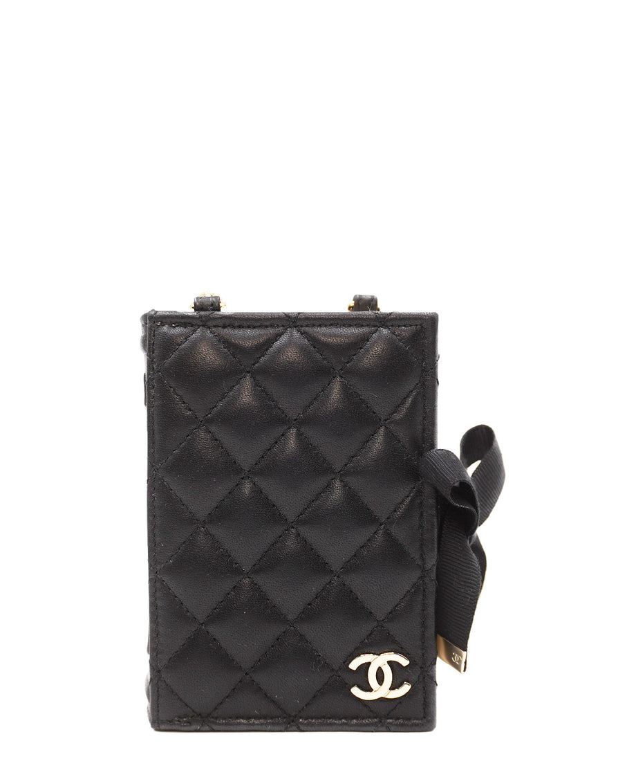 Book Card Holder with Chain Black Second Edit