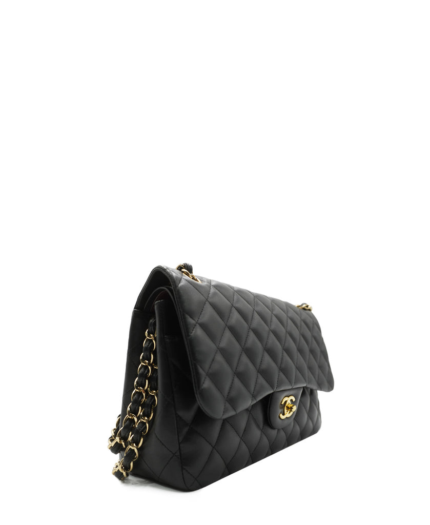 Chanel Black Caviar Jumbo Classic Double Flap Bag GHW