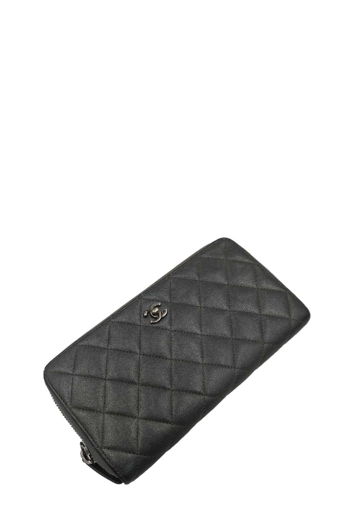 Chanel Classic Zip Wallet AP3337 B10738 94305, Black, One Size