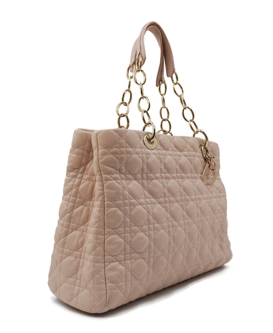 Cannage Soft Lady Dior Shopping Tote Beige Second Edit