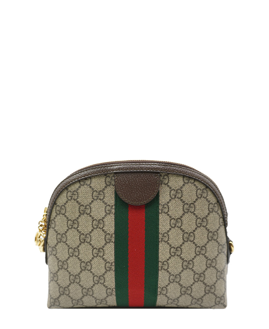 Small GG Supreme Canvas and Leather Ophidia Crossbody Bag