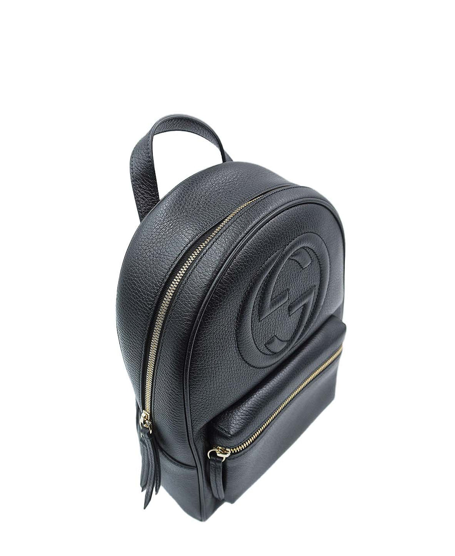 Soho Chain Backpack Leather Black Second Edit