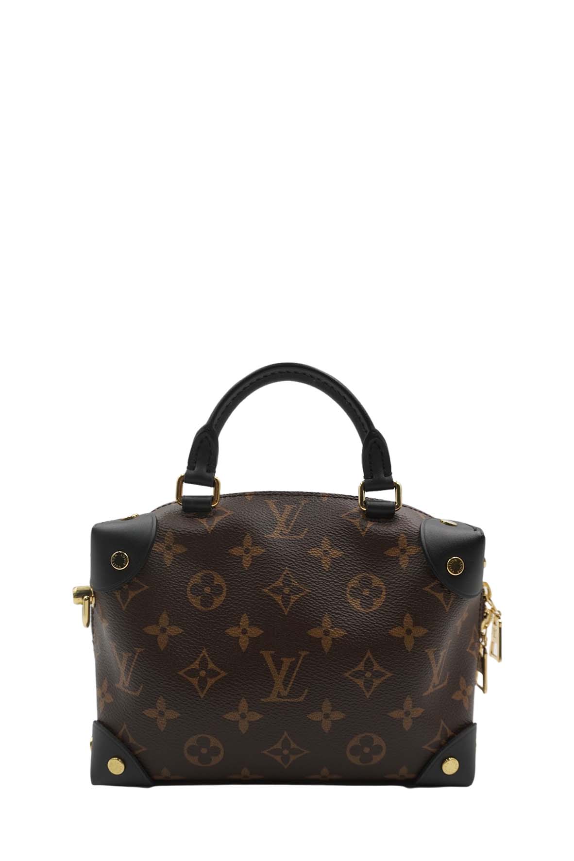 Petite malle leather crossbody bag Louis Vuitton Brown in Leather - 25166857