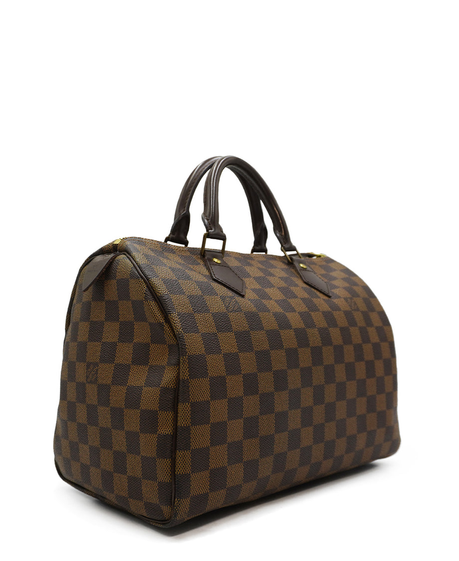 SOLD! Louis Vuitton Damier Ebene Speedy 30. Excellent condition. $1200.