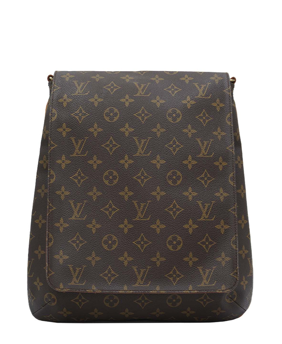 Louis Vuitton Musette Salsa Handbag Monogram Canvas GM Brown 2244141