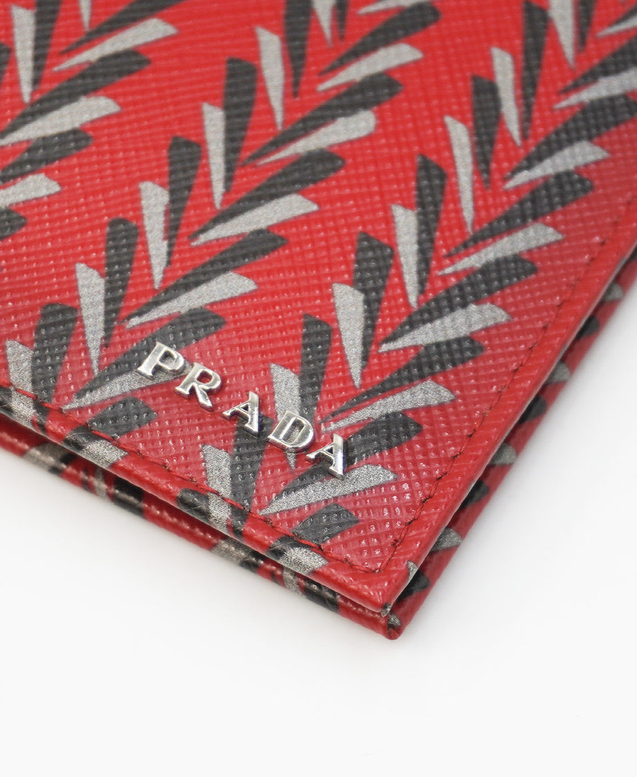 Prada saffiano 2025 multicolor wallet