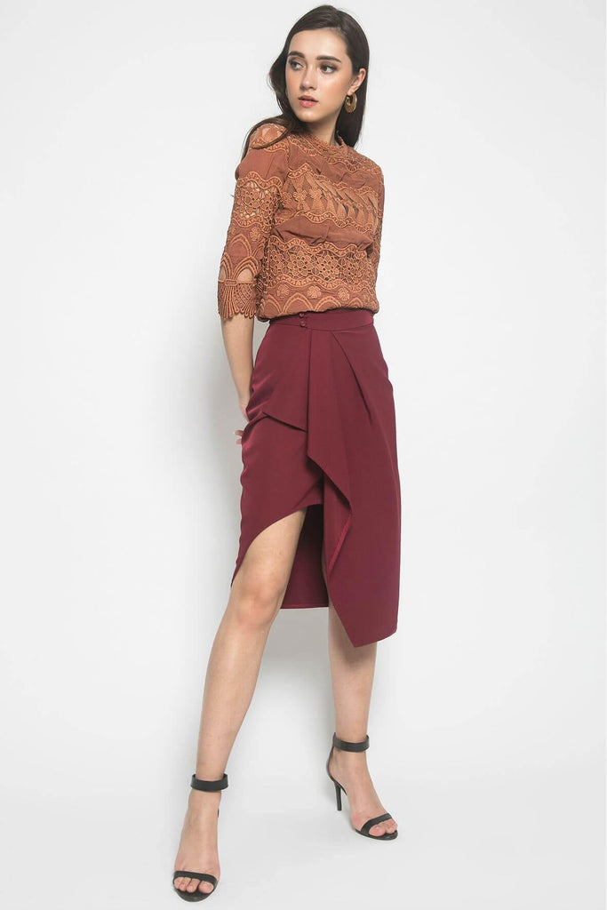 Aijek Coretta Ruffled Skirt - Style Theory Shop