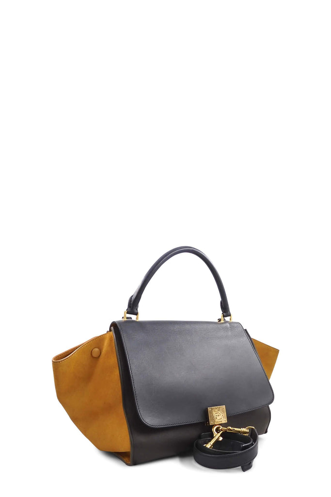 Trapeze Medium Tricolor Brown Yellow Navy - Second Edit