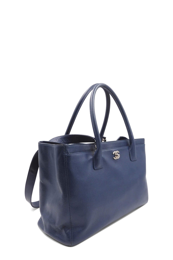 Chanel Executive Cerf Tote with Strap Blue - Style Theory Shop