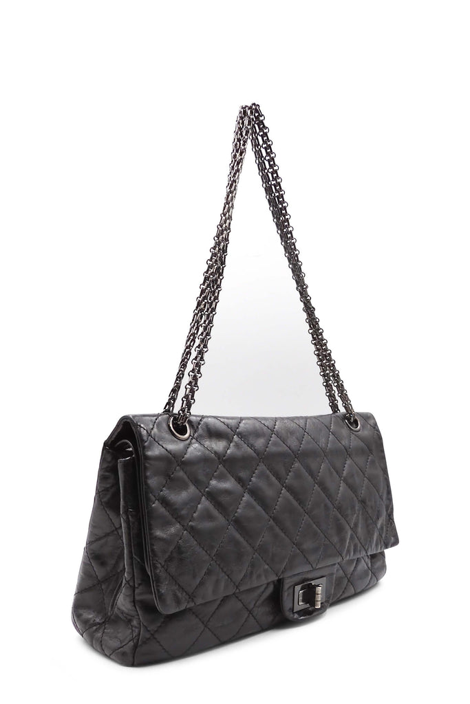 Chanel Reissue 227 Double Flap Bag with Silver Hardware - Style Theory Shop
