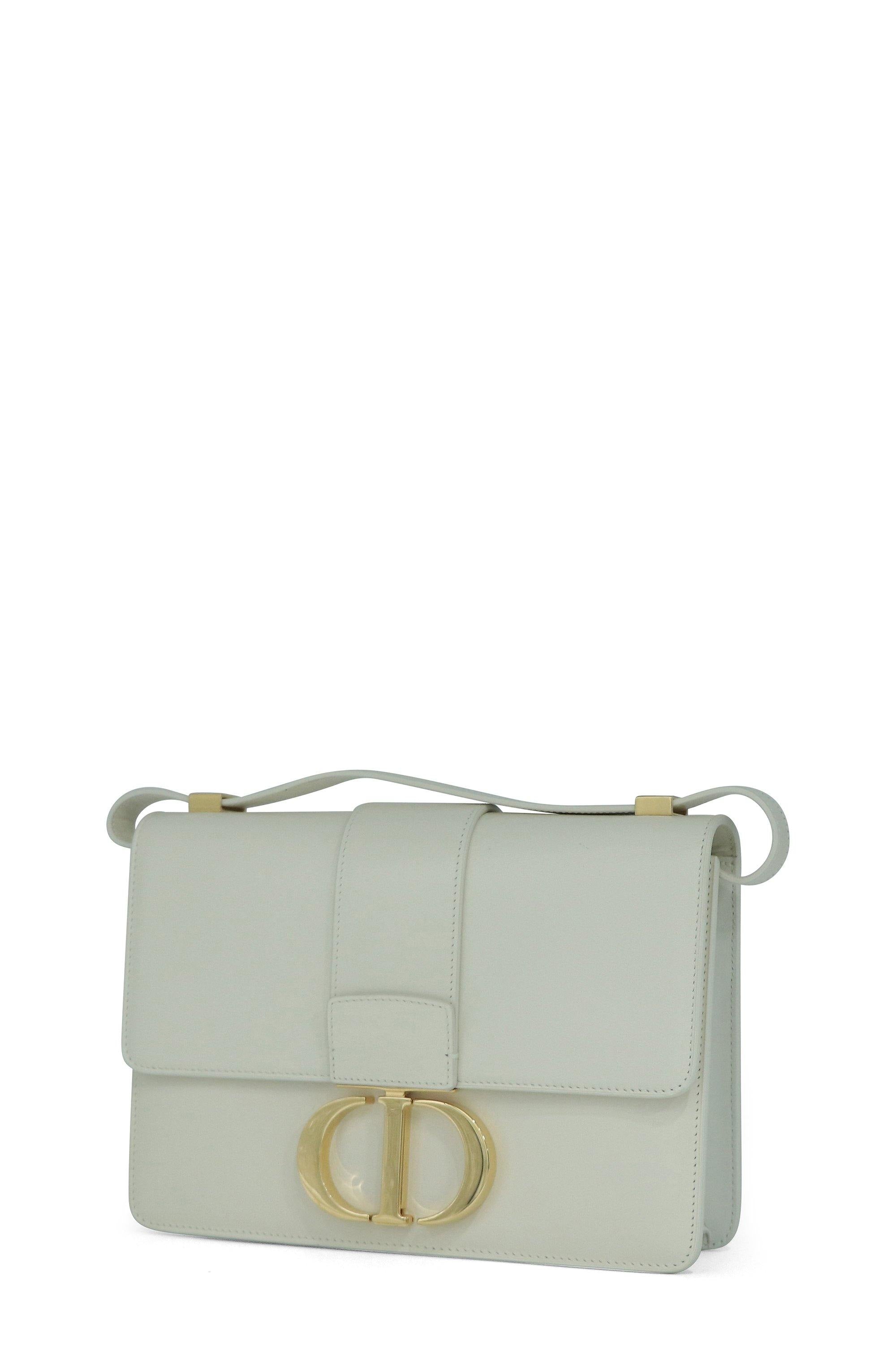30 montaigne leather crossbody bag Dior White in Leather - 22269968