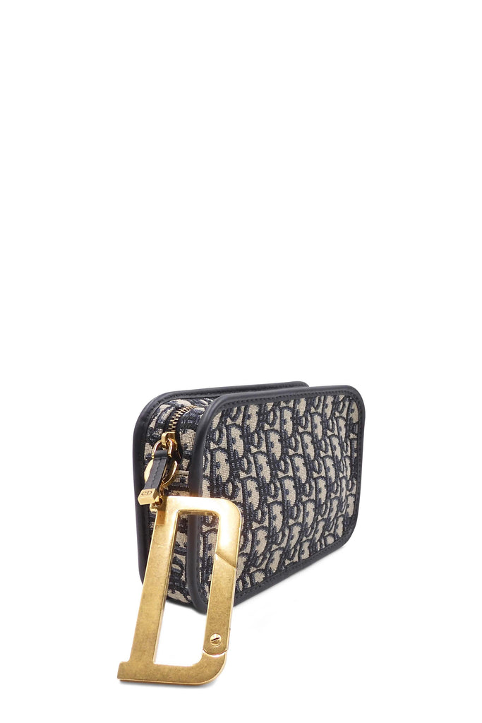 Dior Oblique Diorquake Pouch Navy - Style Theory Shop