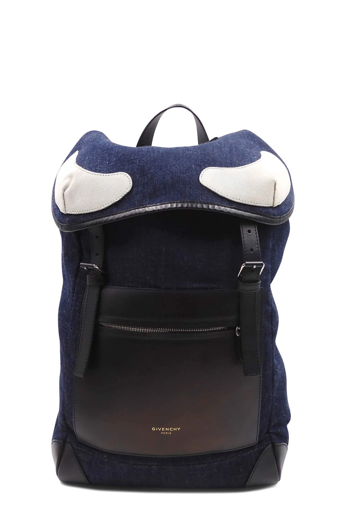 Givenchy Rider Denim Backpack Blue - Style Theory Shop