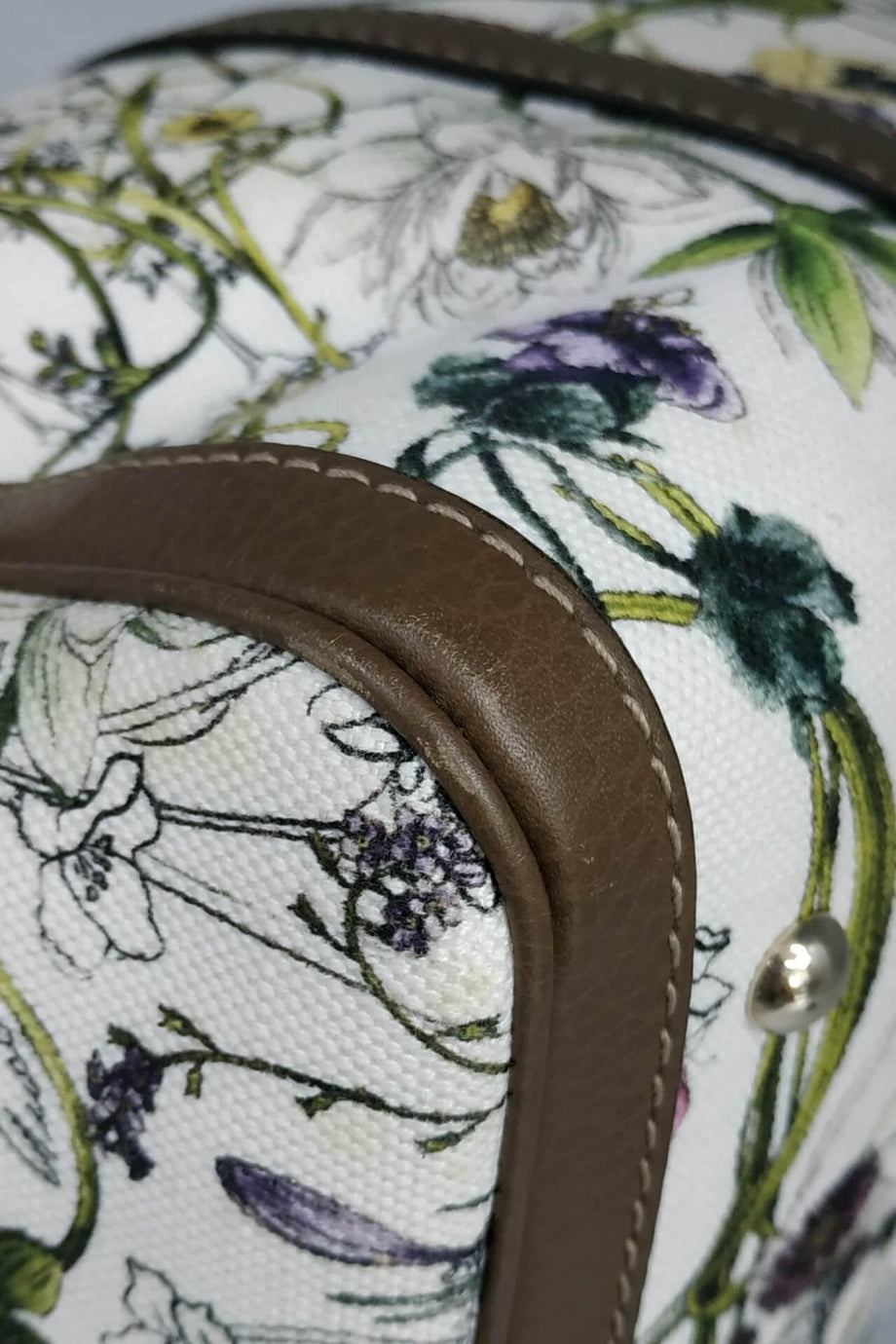 Gucci floral boston discount bag