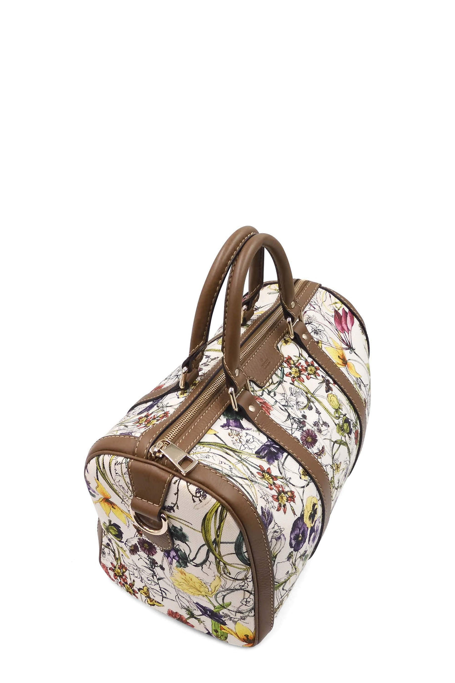Gucci floral boston best sale bag