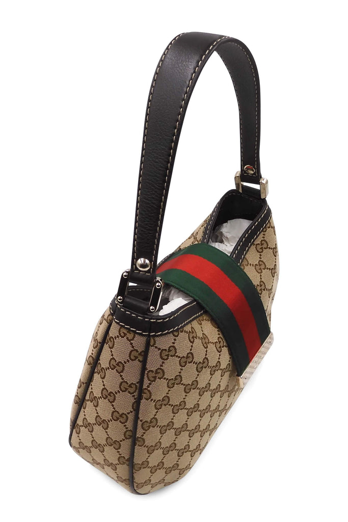 Gucci New Ladies Web Hobo Brown - Style Theory Shop
