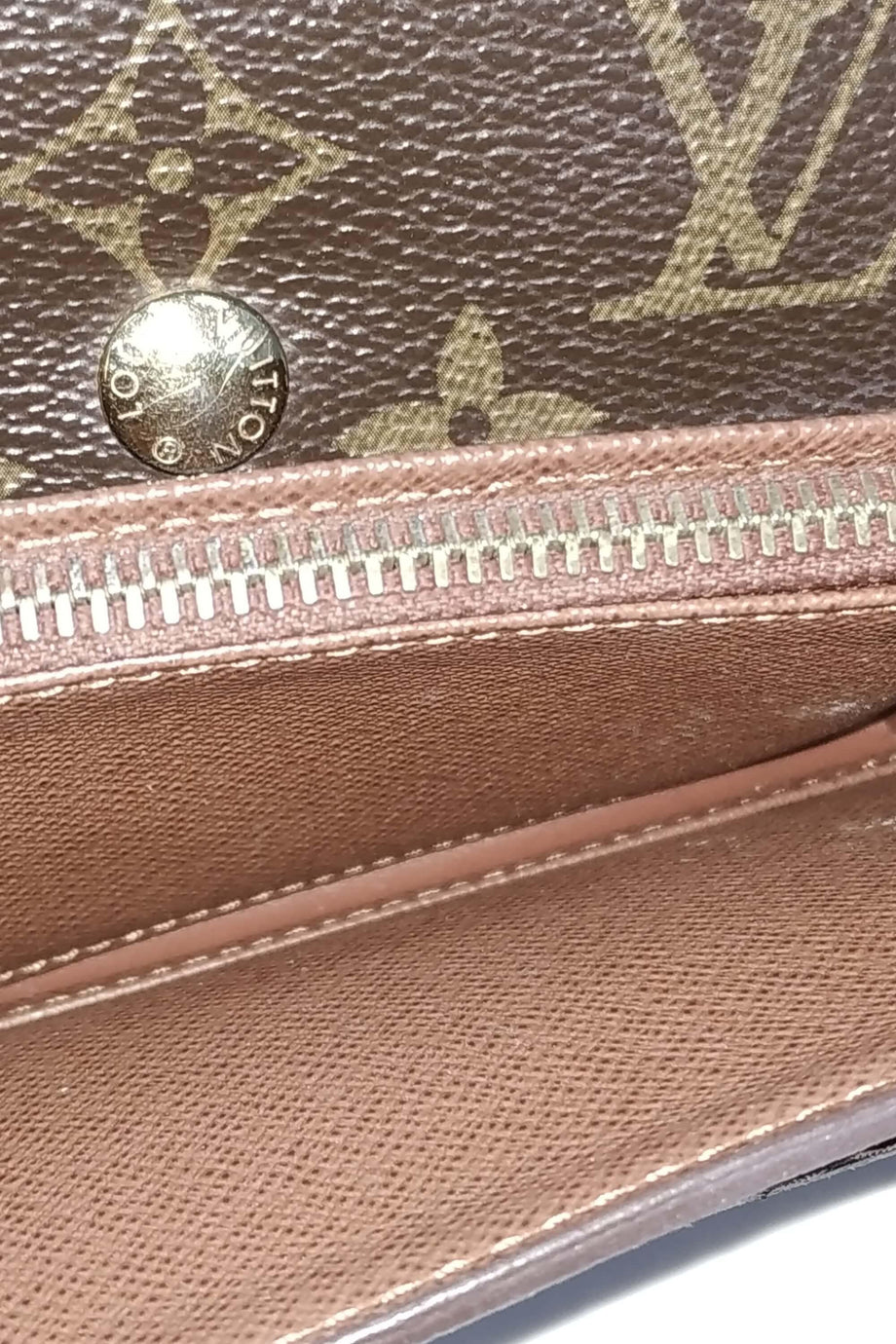 Buy Authentic, Preloved Louis Vuitton Monogram Travel Wallet Brown