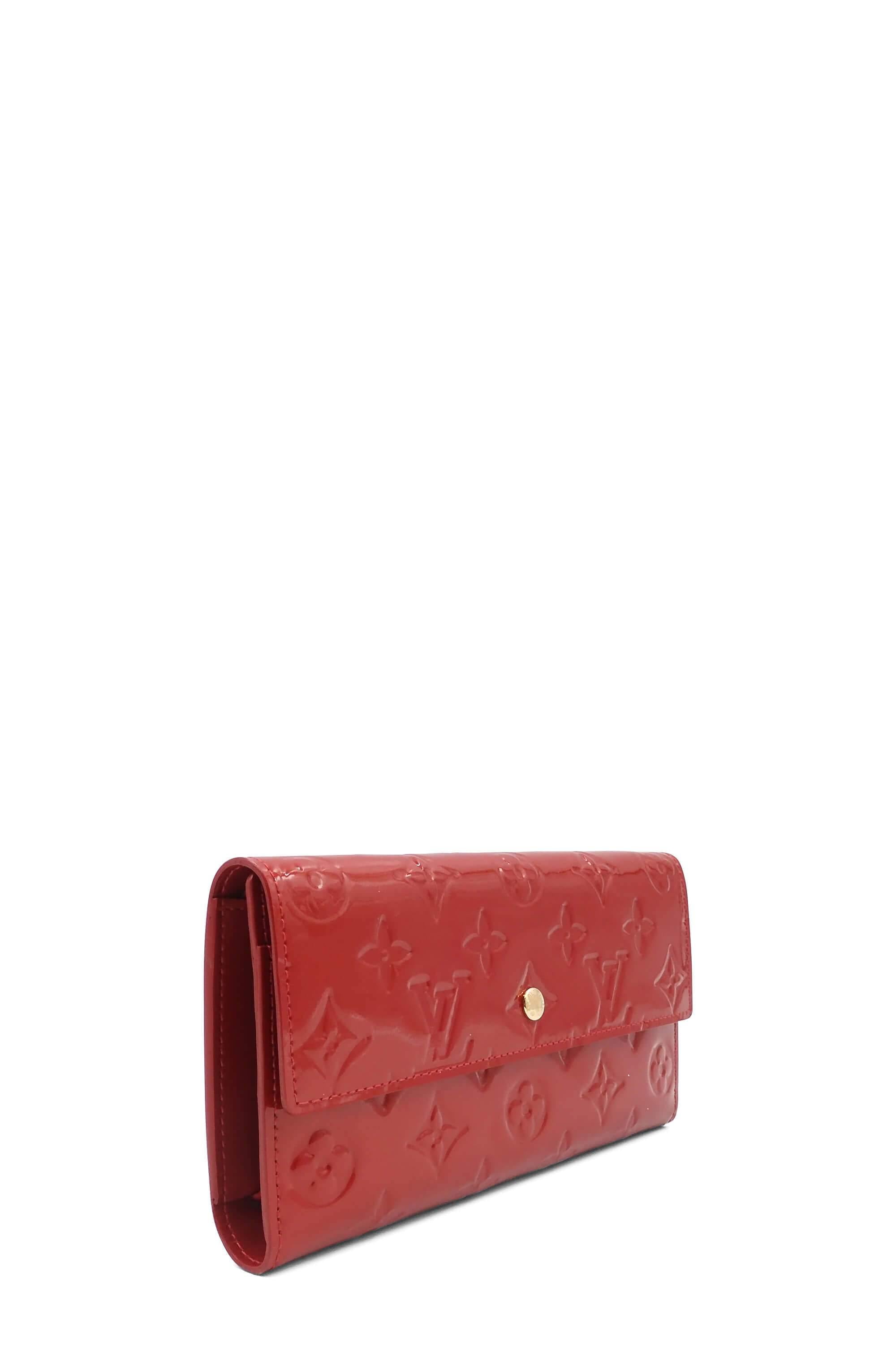 Buy Authentic, Preloved Louis Vuitton Monogram Vernis Sarah Wallet Red Bags  from Second Edit by Style Theory
