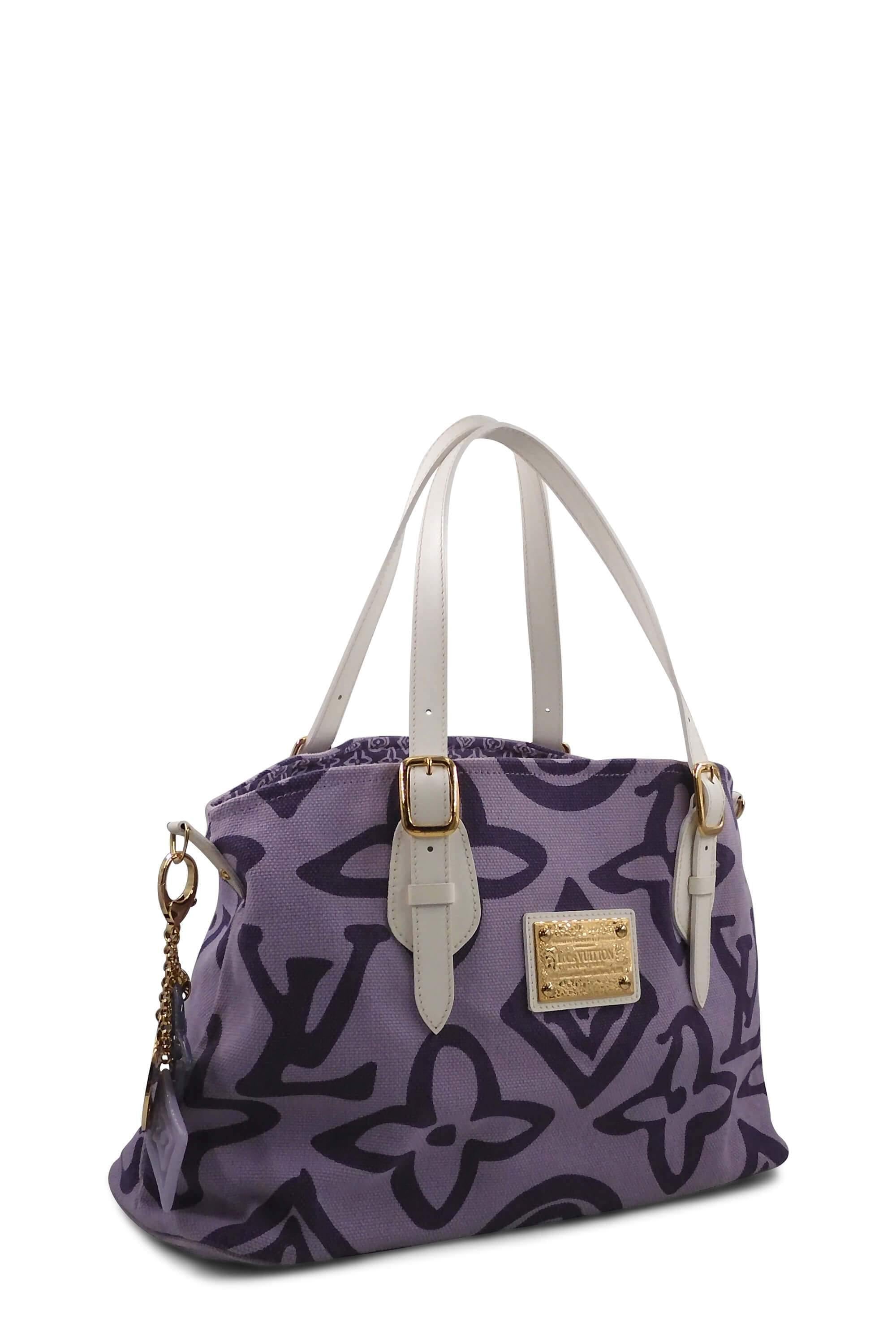 Tahitienne Cabas PM with Keychain Purple