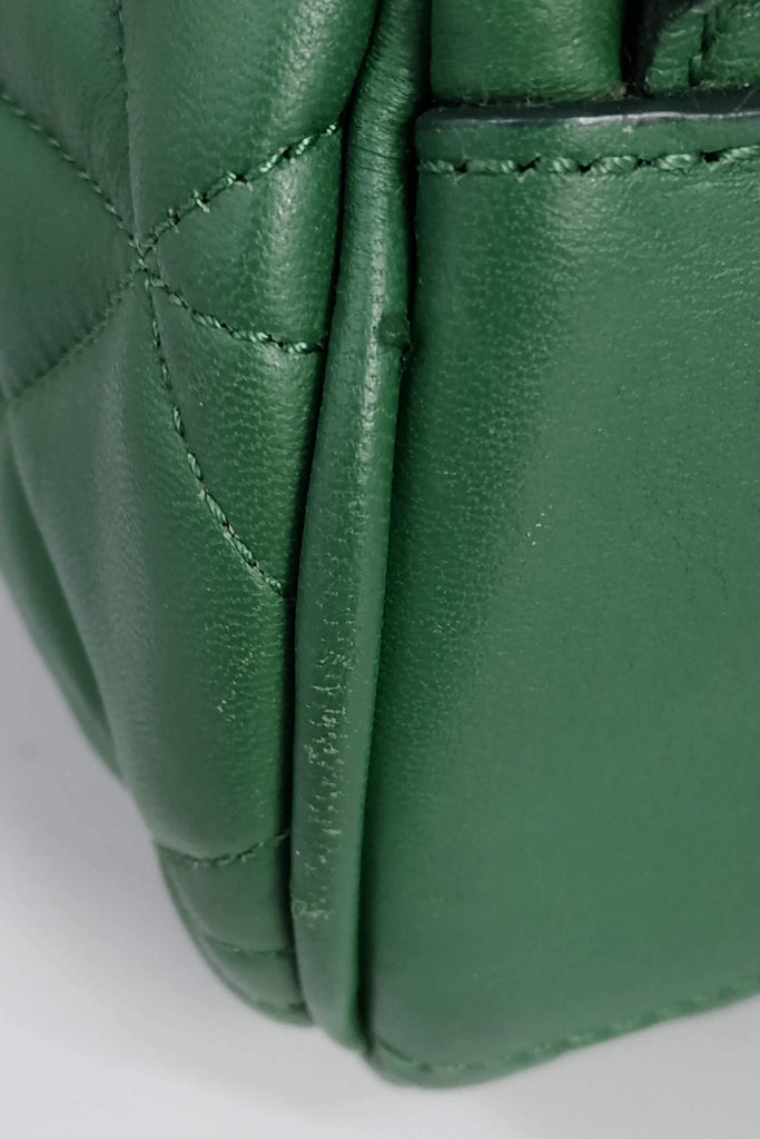 Cara Delevingne Quilted Backpack Green - Second Edit