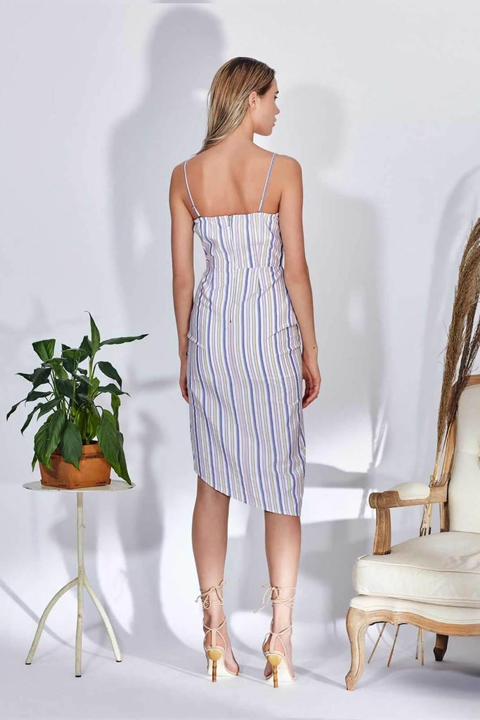 Roxane Dress in Stripe - Second Edit