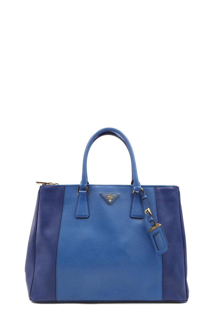Large Saffiano Lux Double Zip Tote - Second Edit
