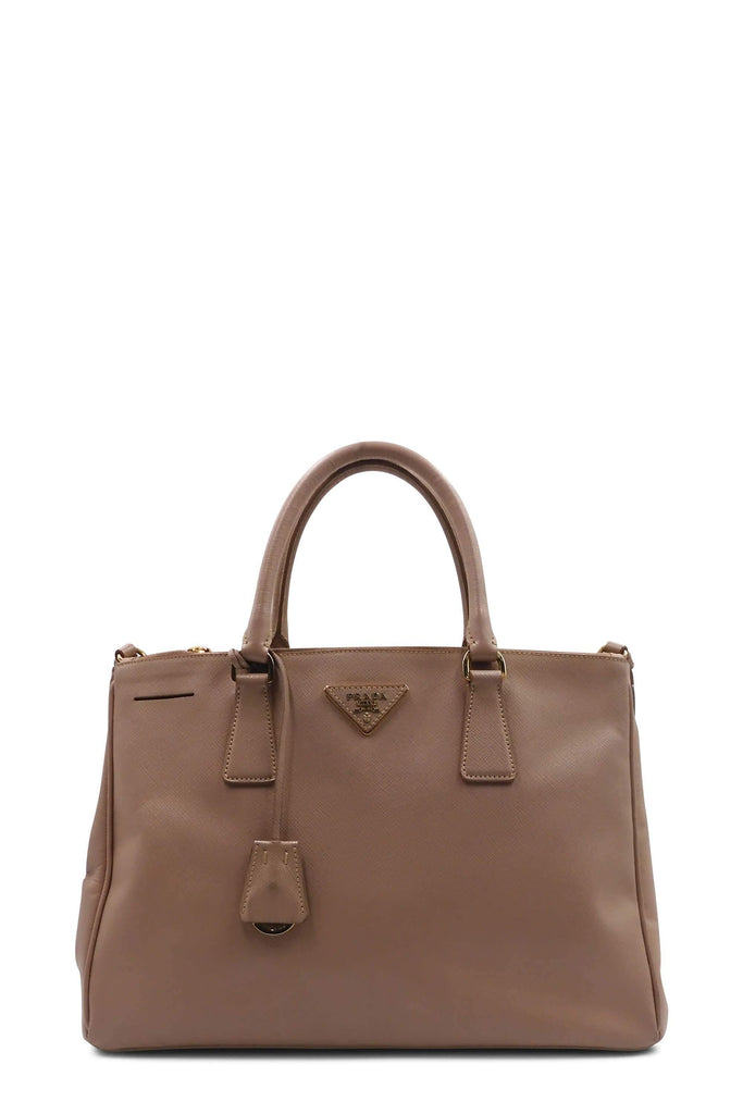 Medium Saffiano Lux Double Zip Tote - Second Edit
