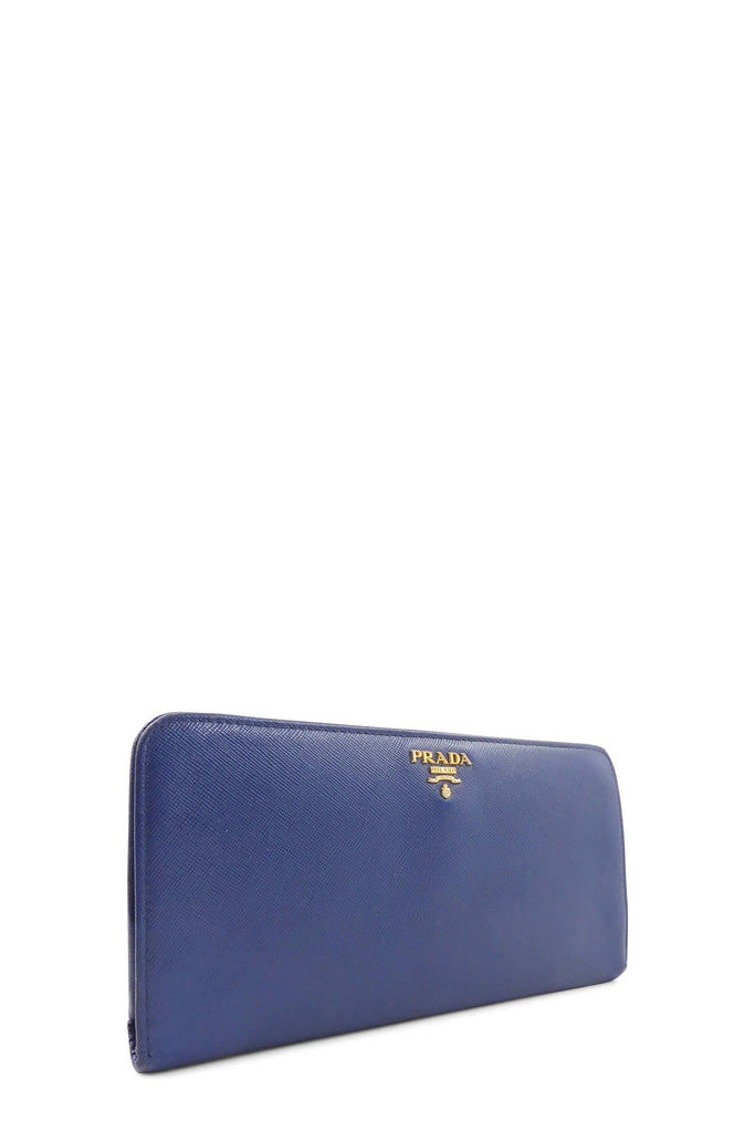 Saffiano Lux Continental Wallet Blue - Second Edit