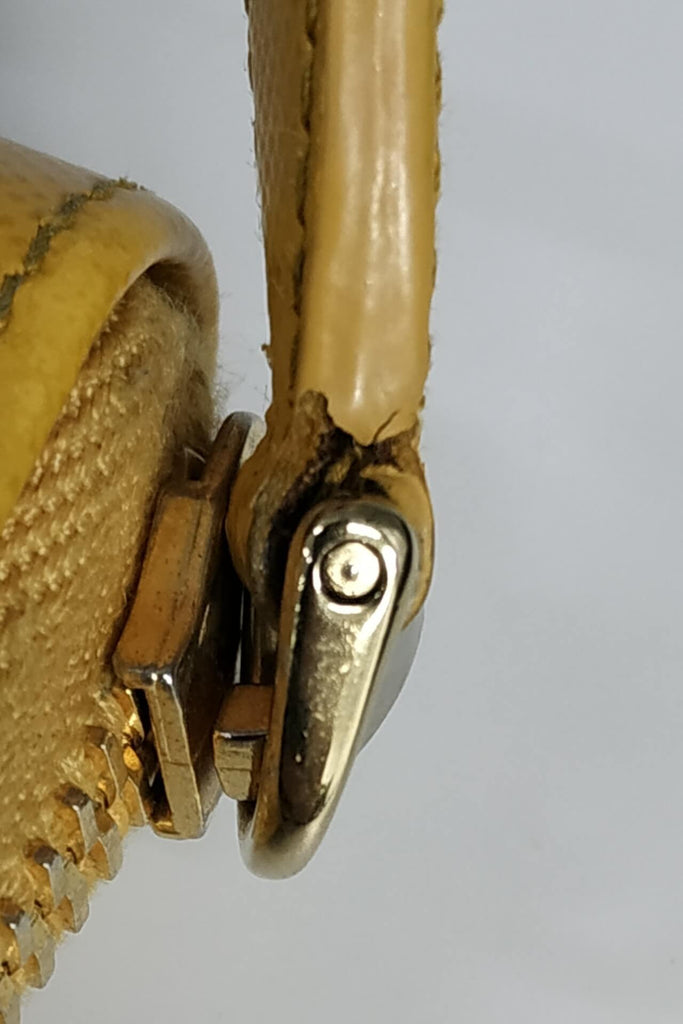 Saffiano Metal Zip Around Continental Wallet Yellow - Second Edit