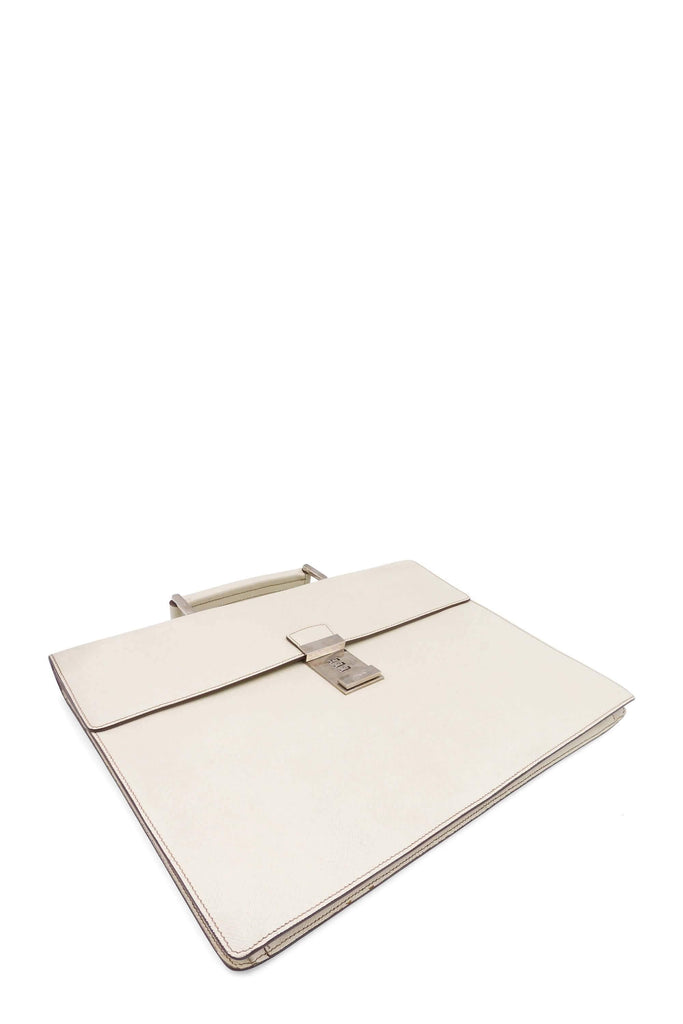 Saffiano Vintage Briefcase White - Second Edit