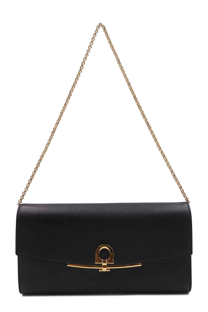 Buy SALVATORE FERRAGAMO Elegant Handbag Patent Black Leather Purse Clutch  BA212597 Made in Italy Online in India - Etsy