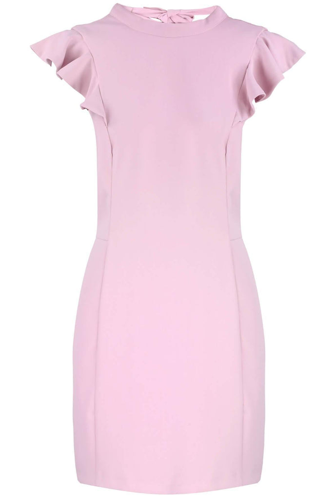 Adelyn Rae Ina Woven Ruffle Dress Pink Pink - Style Theory Shop