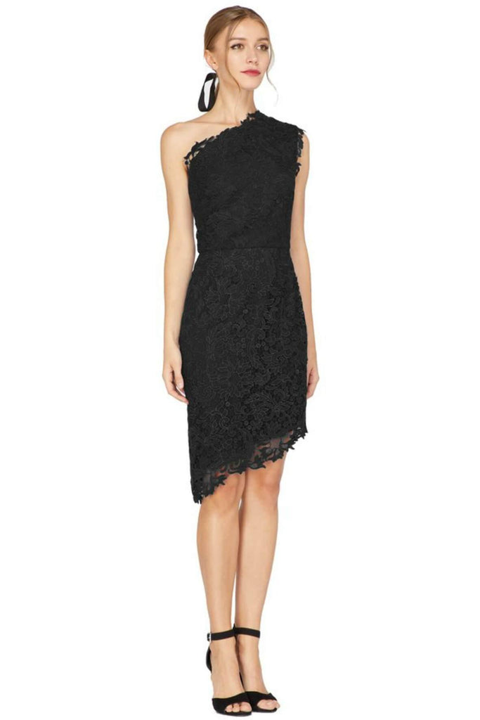 Adelyn Rae Marilyn Woven Lace One Shoulder - Style Theory Shop