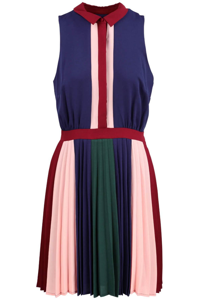Adelyn Rae Nadya Woven Pleated Fit & Flare - Style Theory Shop