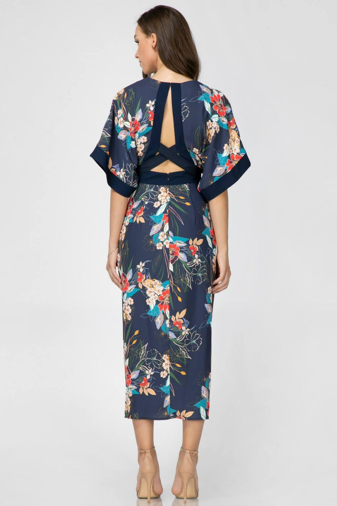 Stevie Open Back Kimono Dress - Second Edit
