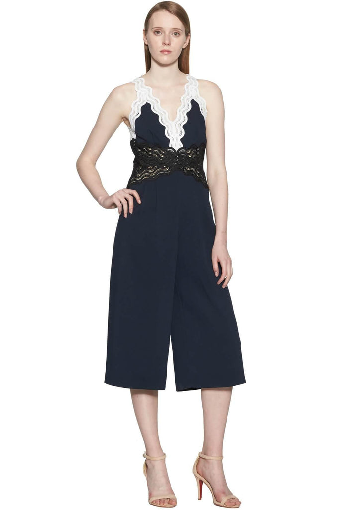 Shop preloved and authentic Adria Lace Trim Jumpsuit Clothing by Aijek from Second Edit