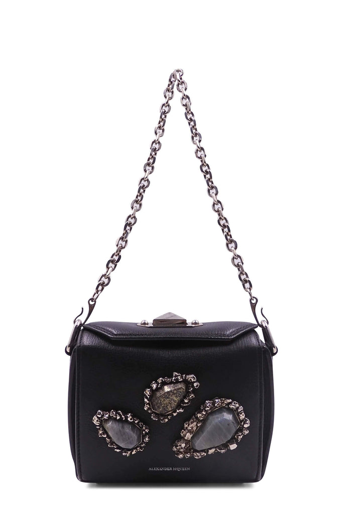 Alexander McQueen Stone Embellished Box Bag - Style Theory Shop