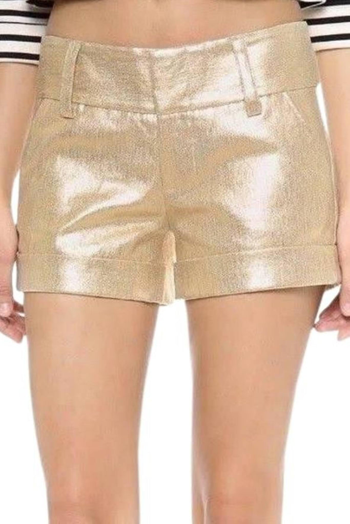 Gold Metallic Shorts - Second Edit