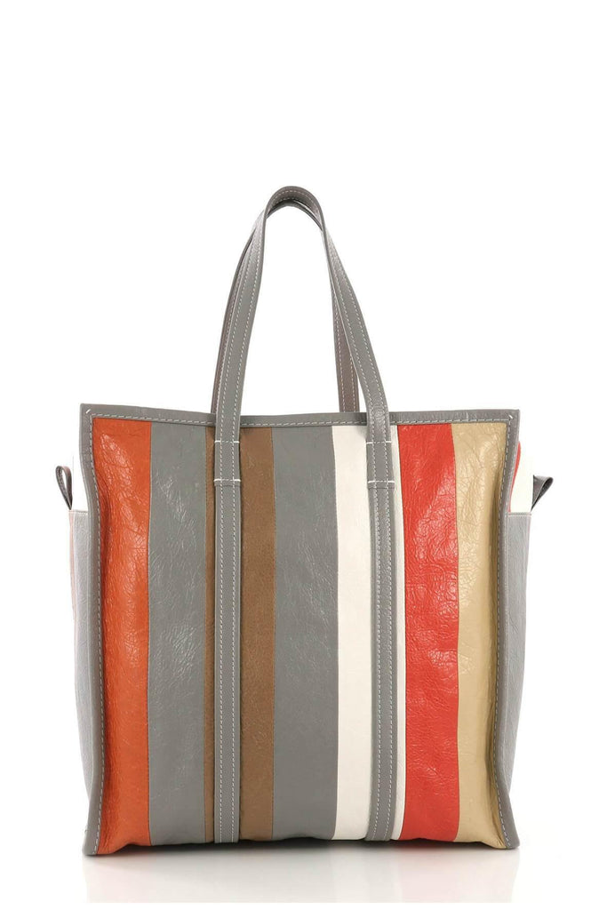 Shop preloved and authentic Bazar Shopper M Grey Stripes Bags by Balenciaga from Second Edit in {{ shop.address.country }}