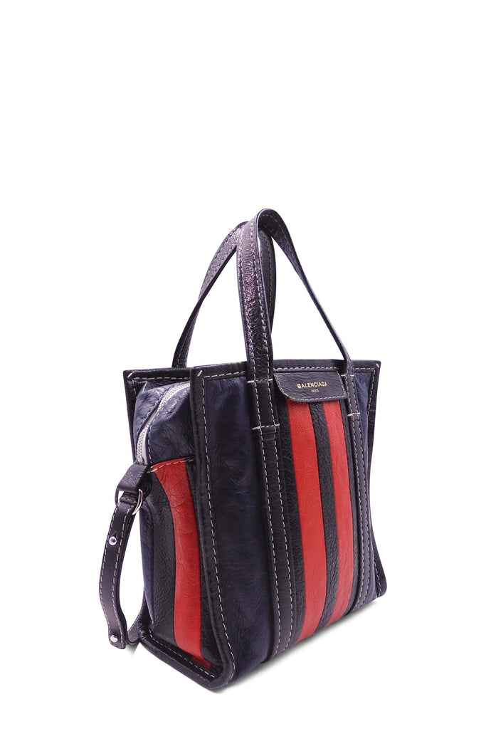 Balenciaga Bazar Shopper Handbag in Blue, Red and White Tricolor