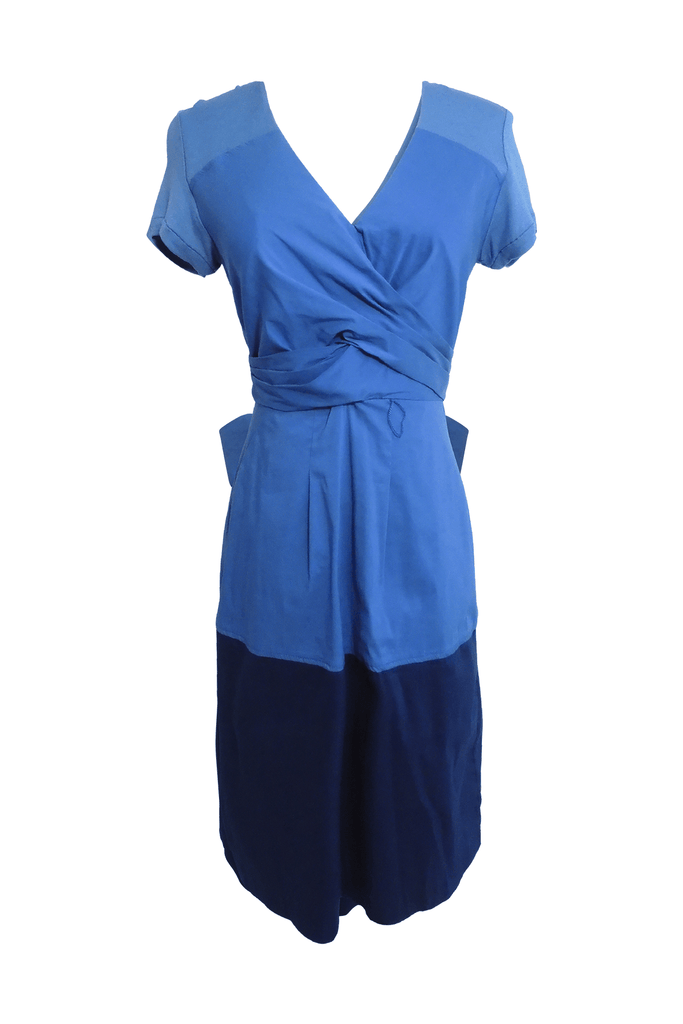 Shades of Blue A-Line Dress - Second Edit