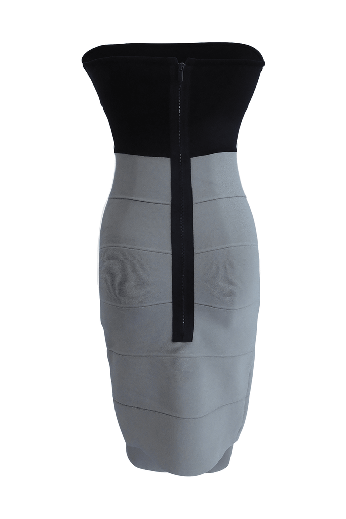 Strapless Ribbed Bodycon - Second Edit